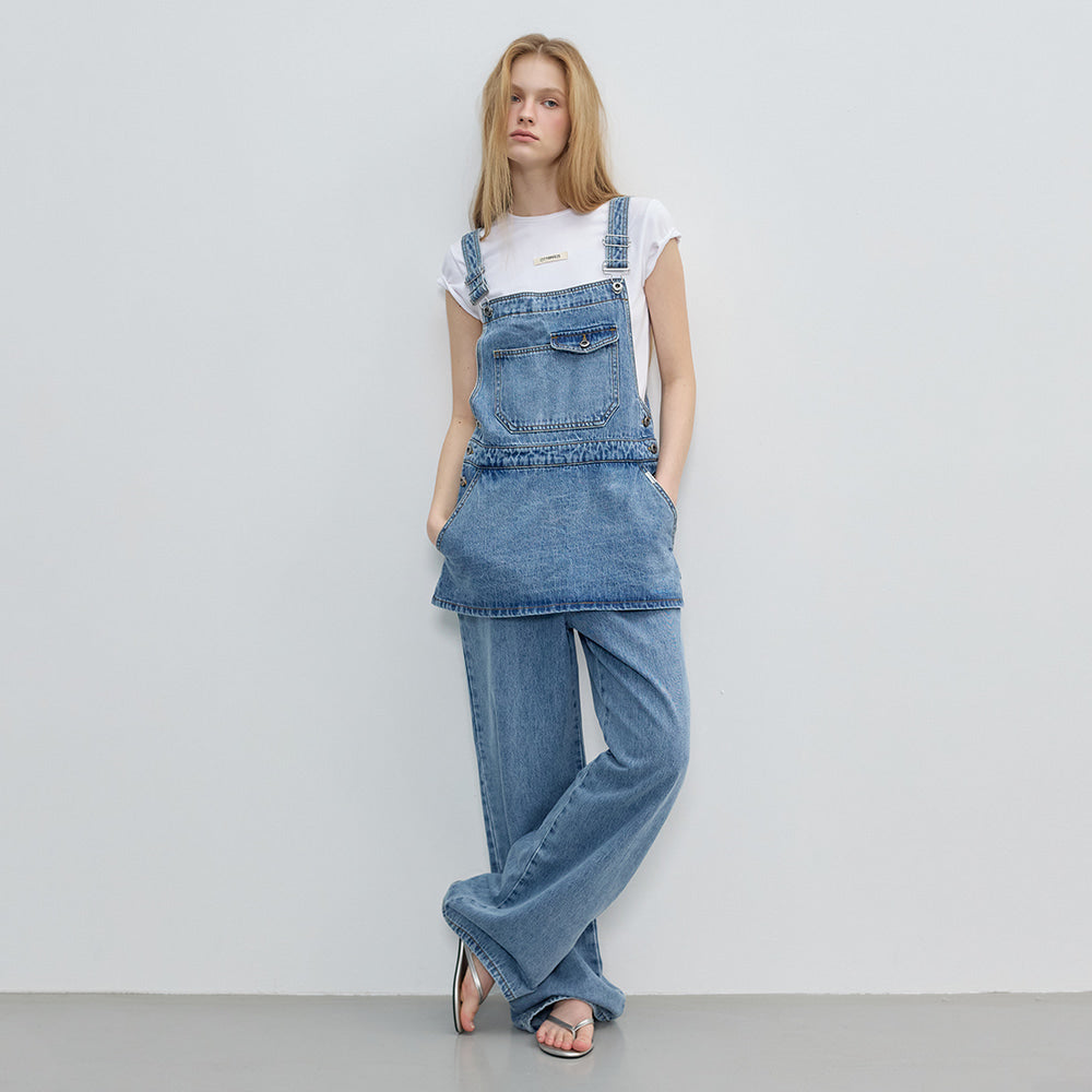 CITYBREEZE CITYBREEZE Denim Layered Overalls