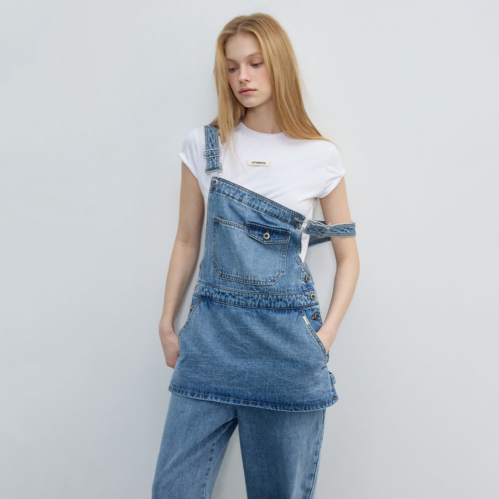 CITYBREEZE CITYBREEZE Denim Layered Overalls