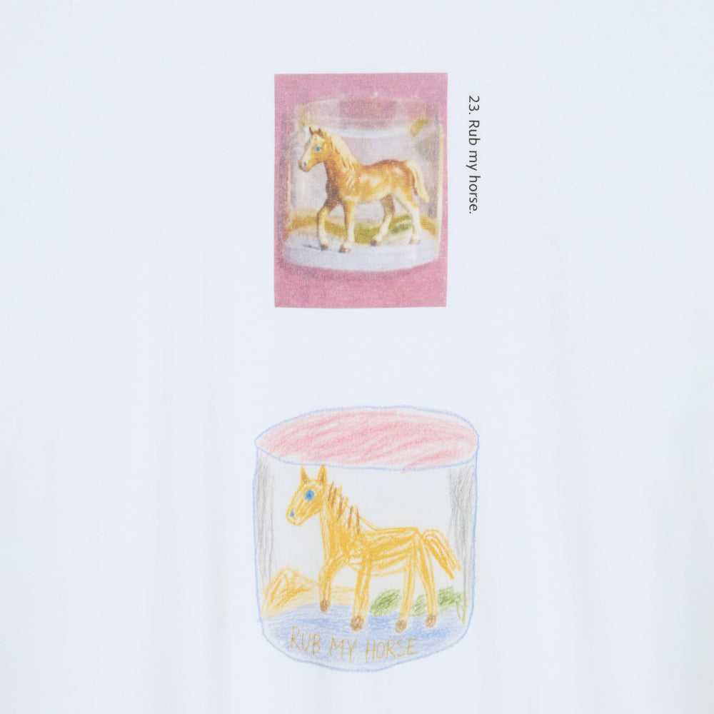 FOR THE WEATHER Love My Horse Short Sleeve T-Shirt (White)