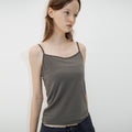 le ete Bare Sleeveless in Taupe