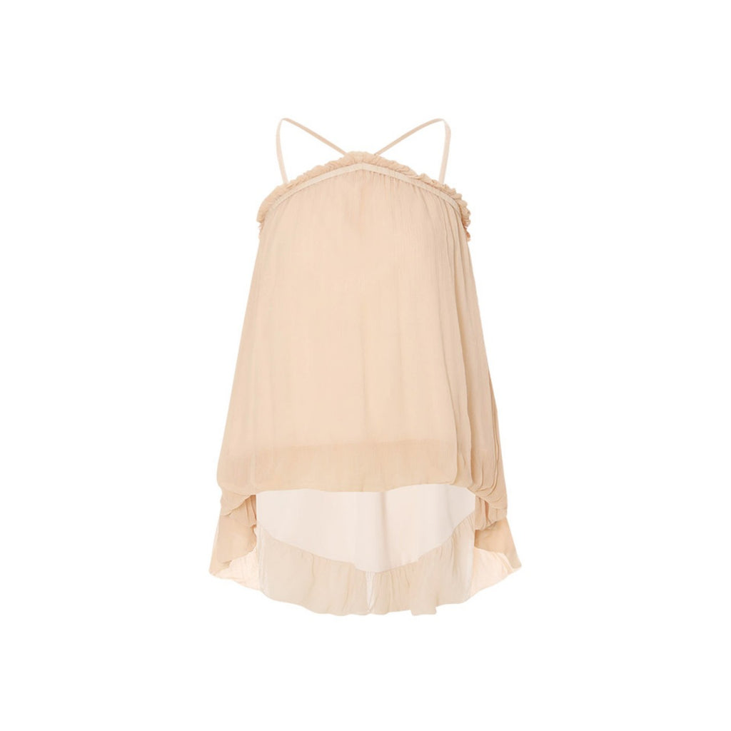 sincethen bubble sleeveless blouse