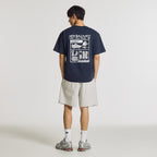NEW BALANCE NBNEG35613 / UNI FROZEN pictogram short sleeve t-shirt (NAVY)