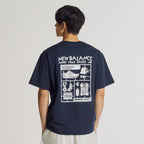 NEW BALANCE NBNEG35613 / UNI FROZEN pictogram short sleeve t-shirt (NAVY)