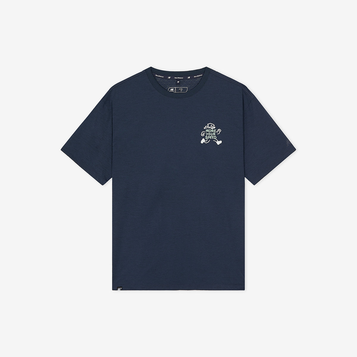 NEW BALANCE NBNEG35613 / UNI FROZEN pictogram short sleeve t-shirt (NAVY)