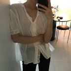 SLIE Mare Wrinkle Blouse_white