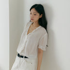 SLIE Mare Wrinkle Blouse_white