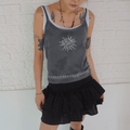 KIJIKO ke503. Vintage Sunset Sleeveless Charcoal