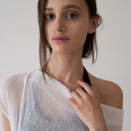 TORTE [2nd]Pleats Drape Top Ivory
