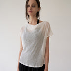 TORTE [2nd]Pleats Drape Top Ivory
