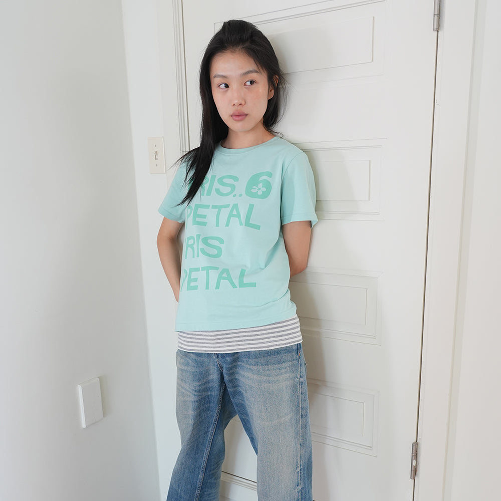 NAATS Iris petal t-shirt, mint