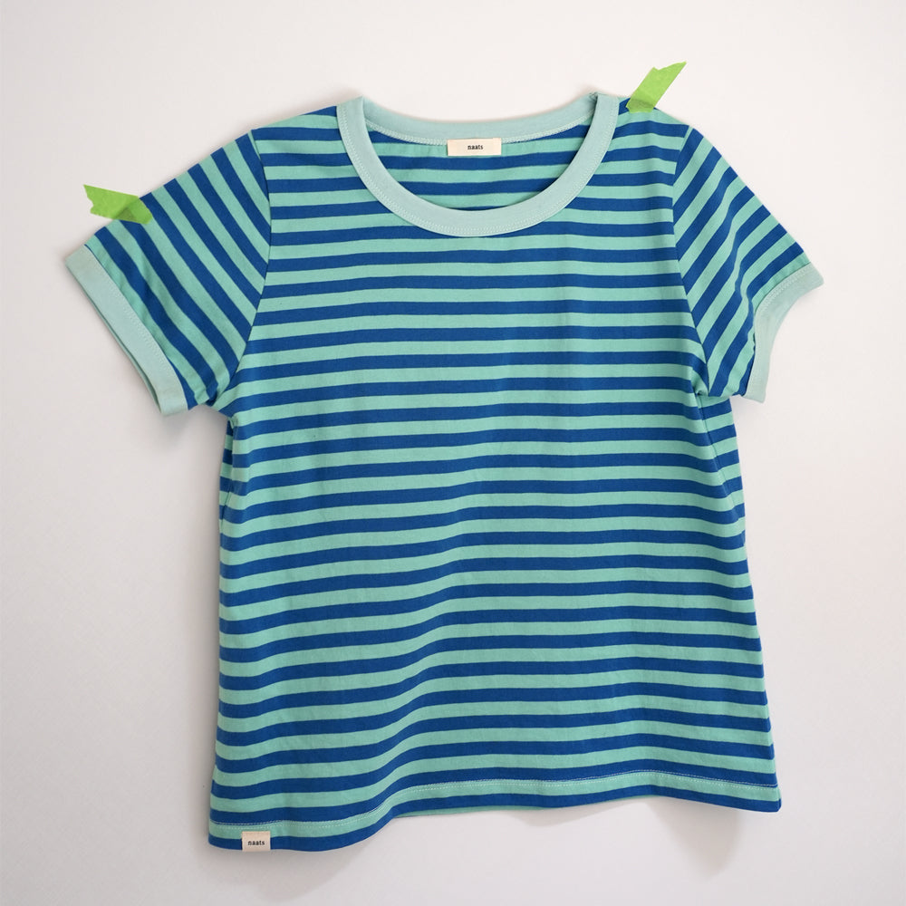 NAATS Stripe ringer t-shirt, multi mint