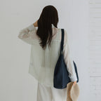 FRENCHCHIC [1+1] Naoz embroidery tencel striped shirt_F6S278SH