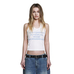 ROUGHTYPE Lettering Halterneck Sleeveless - White