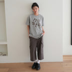 NAATS At logo oversized t-shirt, melange gray