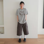 NAATS At logo oversized t-shirt, melange gray