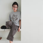 NAATS At logo oversized t-shirt, melange gray