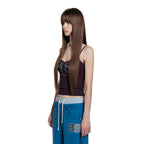 ROUGHTYPE Crack Logo Lace Sleeveless - Purple