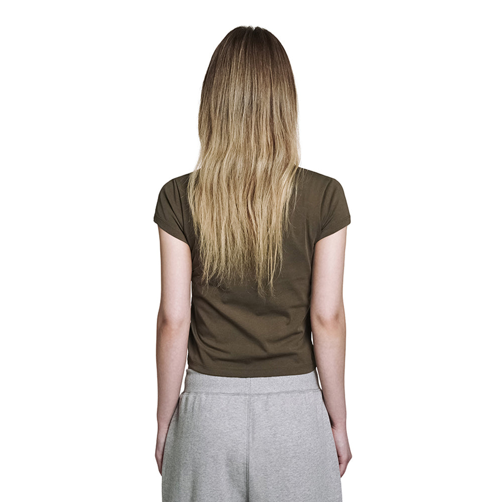 ROUGHTYPE 89 Crop Short-sleeved Shirt - Khaki