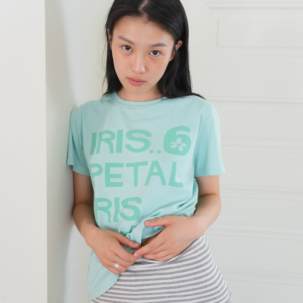 NAATS Iris petal t-shirt, mint