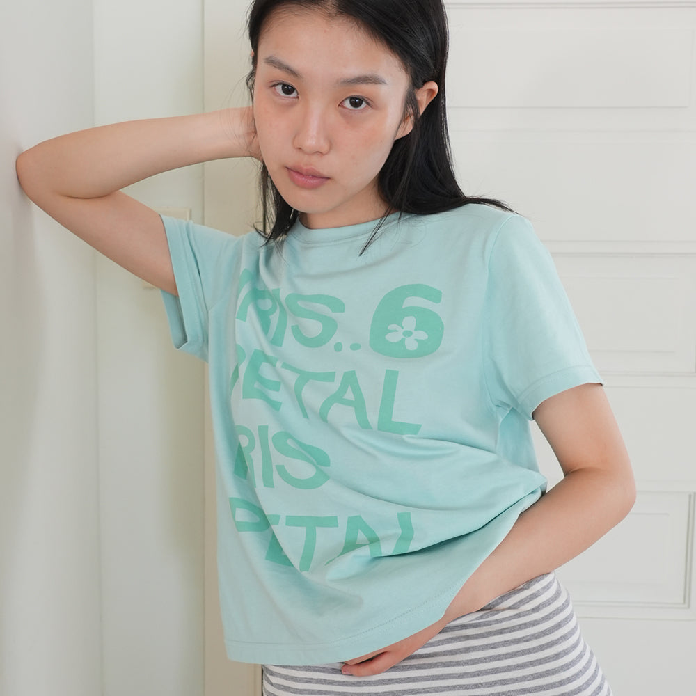 NAATS Iris petal t-shirt, mint