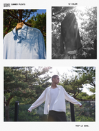 TRIP LE SENS Steady Summer Pleated Overshirt_Cream Ivory