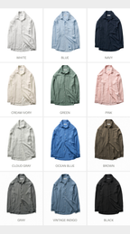 TRIP LE SENS Steady Summer Pleated Overshirt_Cream Ivory