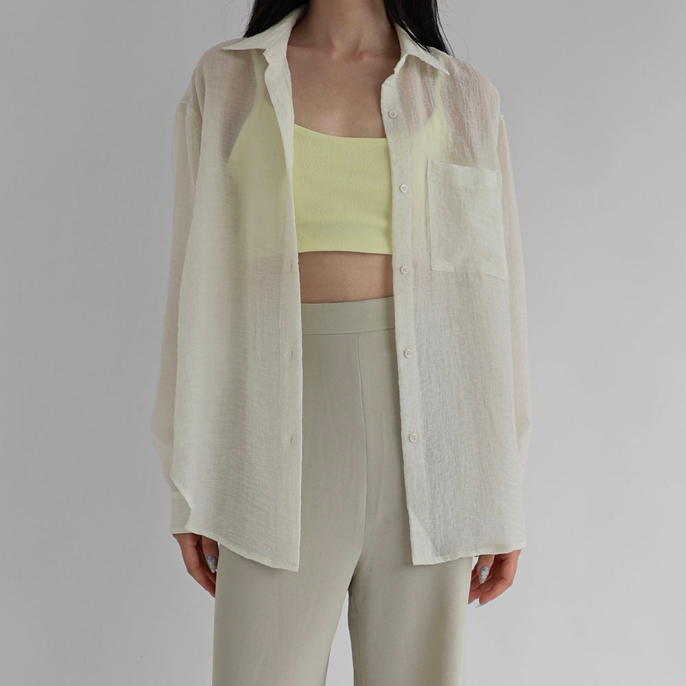 DEARSOL Natural Breeze Shirt_Cool White
