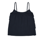EXPIRED GIRL Unbalanced Frill Cami Navy
