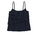 EXPIRED GIRL Unbalanced Frill Cami Navy