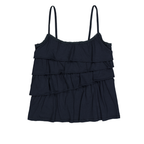 EXPIRED GIRL Unbalanced Frill Cami Navy