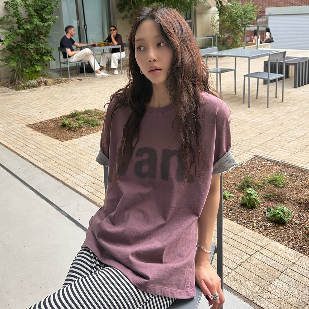 vanishment [07/27 Pre-order delivery][1st] Van. roll up tee_wine