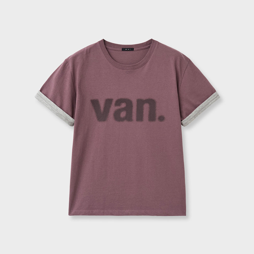 vanishment [07/27 Pre-order delivery][1st] Van. roll up tee_wine