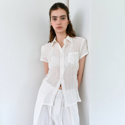 ripple half shirts (ivory)