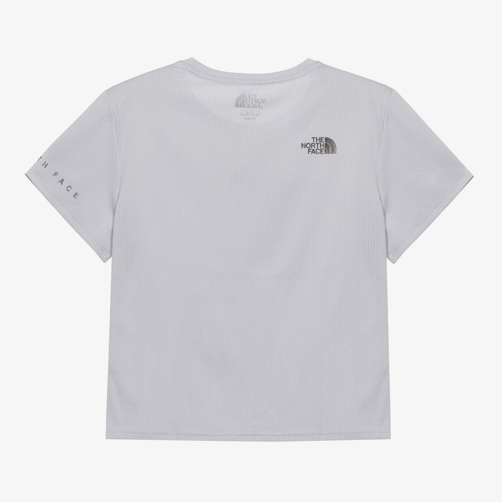 THE NORTH FACE NT7UR35K Women's Vent Run Short Sleeve Round Tee ICE_GRAY