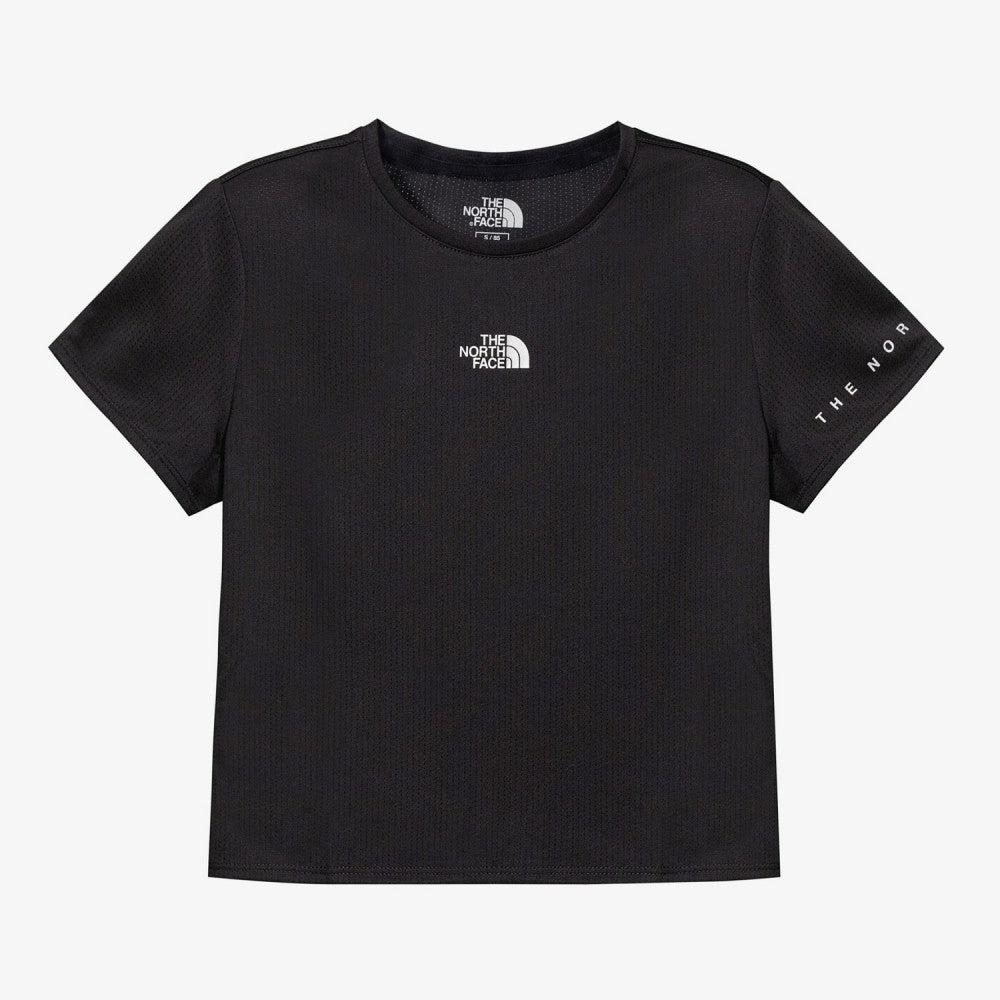 THE NORTH FACE NT7UR35J Women's Vent Run Short Sleeve Round Tee BLACK