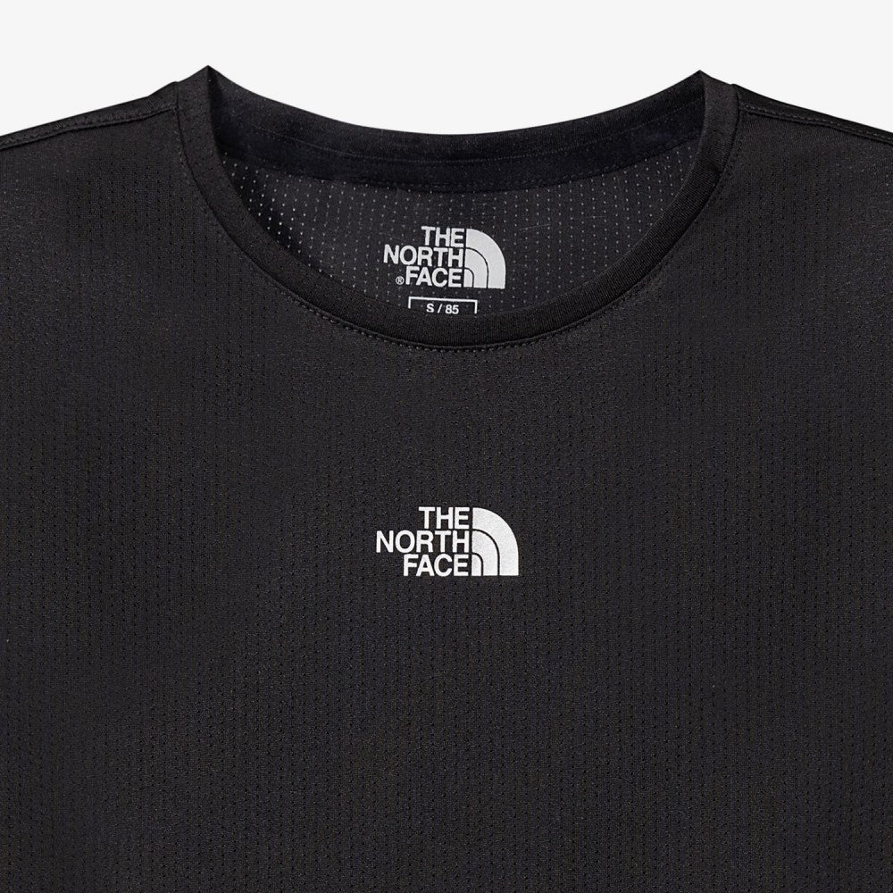 THE NORTH FACE NT7UR35J Women's Vent Run Short Sleeve Round Tee BLACK