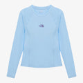 THE NORTH FACE NT7TS31B Women's Essential Long Sleeve Rash Guard PASTEL BLUE