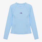 THE NORTH FACE NT7TS31B Women's Essential Long Sleeve Rash Guard PASTEL BLUE