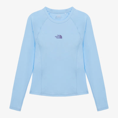 NT7TS31B Women's Essential Long Sleeve Rash Guard PASTEL BLUE