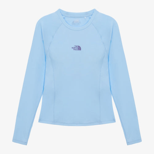 NT7TS31B Women's Essential Long Sleeve Rash Guard PASTEL BLUE