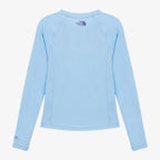 THE NORTH FACE NT7TS31B Women's Essential Long Sleeve Rash Guard PASTEL BLUE