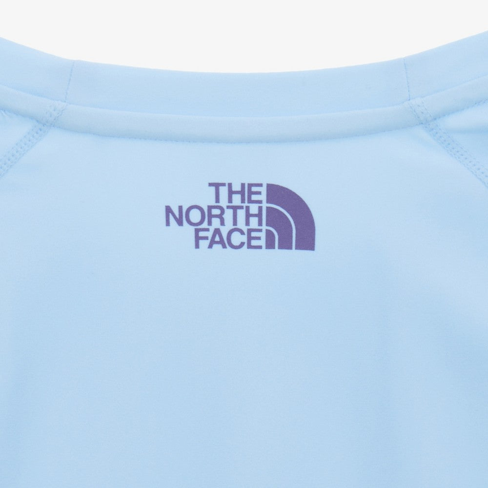 THE NORTH FACE NT7TS31B Women's Essential Long Sleeve Rash Guard PASTEL BLUE