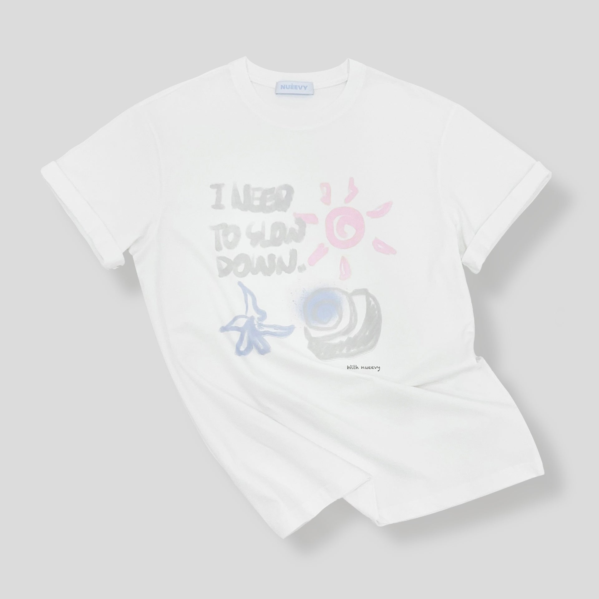 NUEEVY Slow Summer T-Shirt_White
