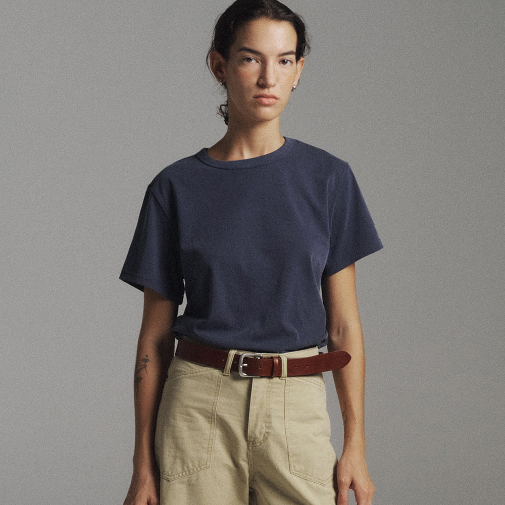 PORETTO Taffy pigment tee (Navy)