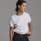 PORETTO Chico waffle tee (White)