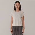 HTAMOODE RAGLAN CREW-NECK COVER-UP_OATMEAL