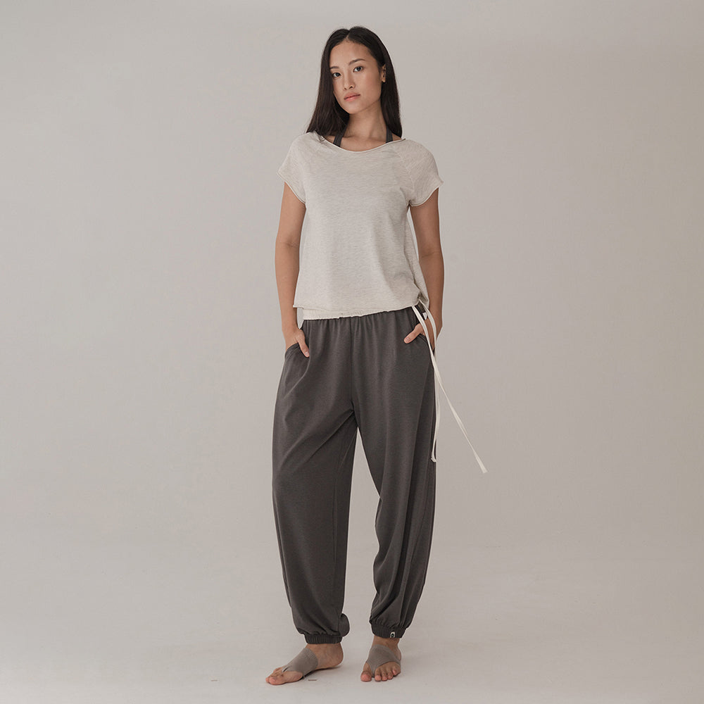 HTAMOODE RAGLAN CREW-NECK COVER-UP_OATMEAL