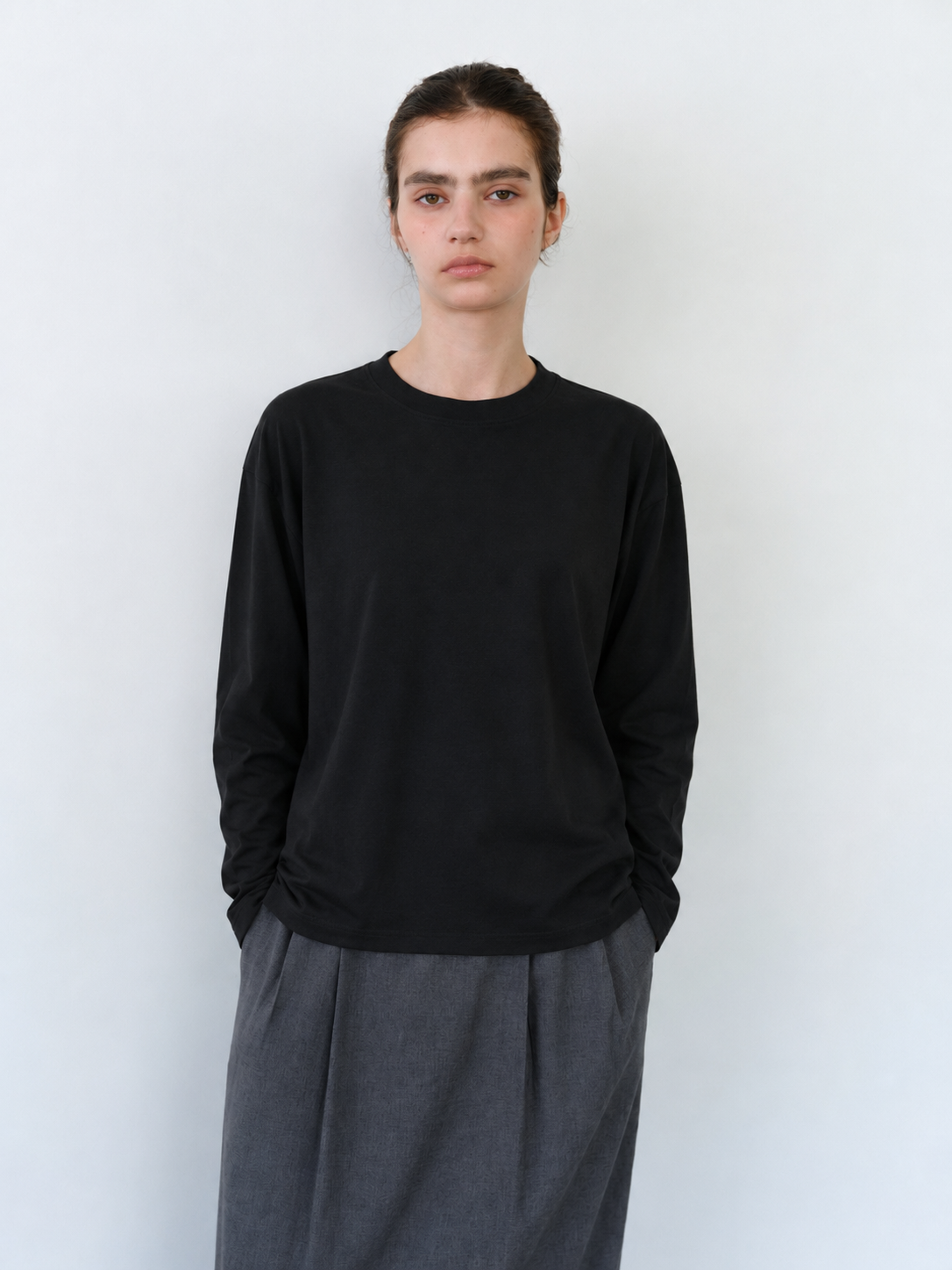 AUBOUR core long sleeve t-shirt (black)