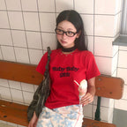CENTAUR.KR [Seungwon, Seoyeon PICK] STUD HALF SLEEVE T-SHIRT_RED