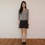 SEUREOUM [2nd]Double V-neck T-shirt_Grey